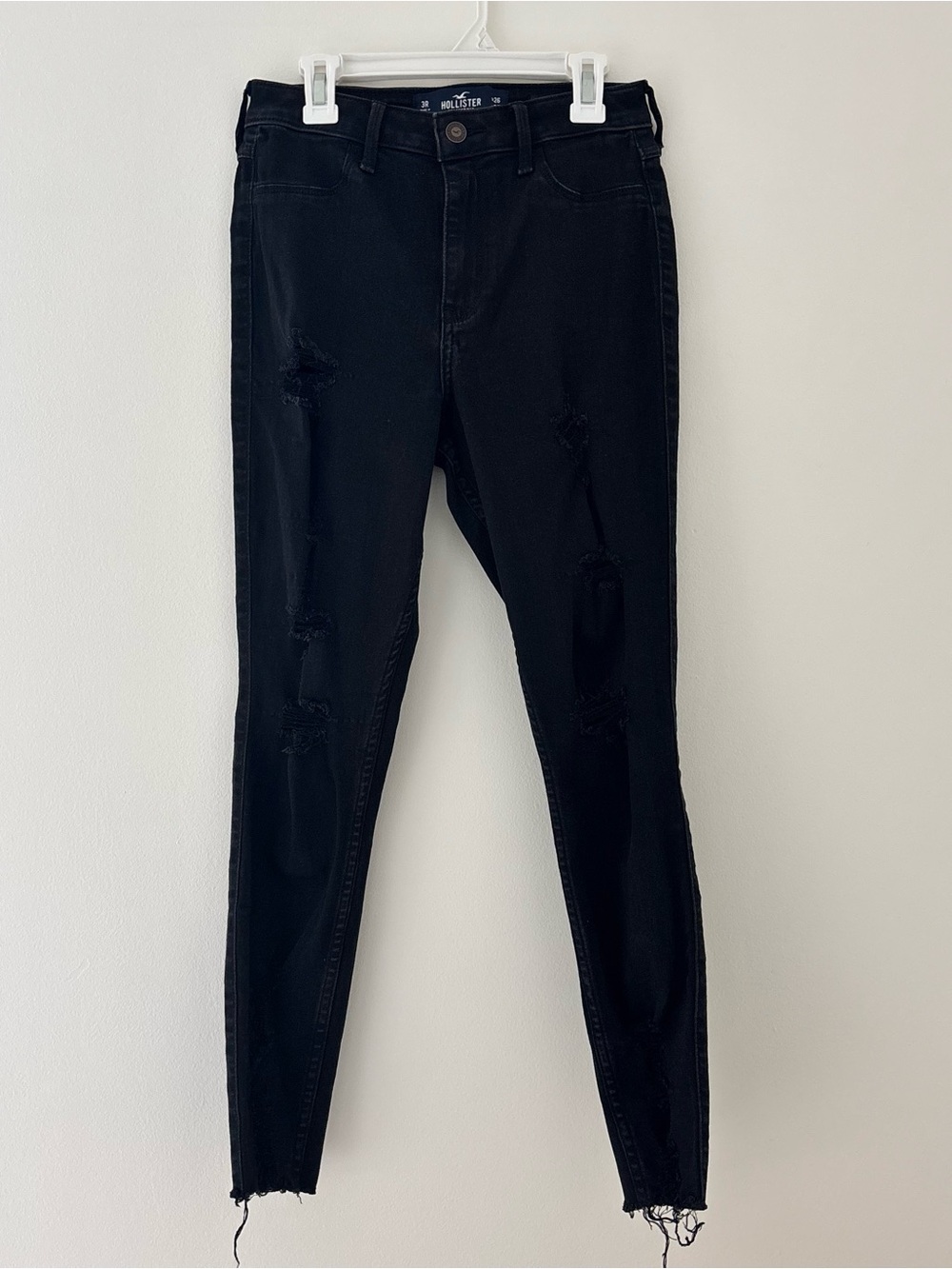Hollister Co. black ripped skinny jeans